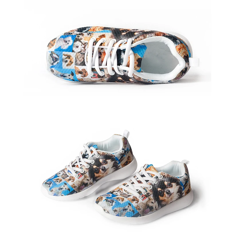 

Fashion Children's Shoes Sneakers for Children Boys Girl Cute Cat Pattern Kids Casual Flats Breath Lace-up Shoes Hot Sale