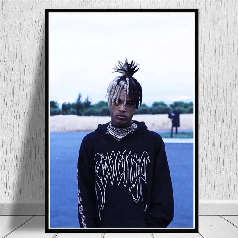 Плакат и принты XXXTentacion 2018 музыкальный Рэппер Singer Star Настенная картина на холсте