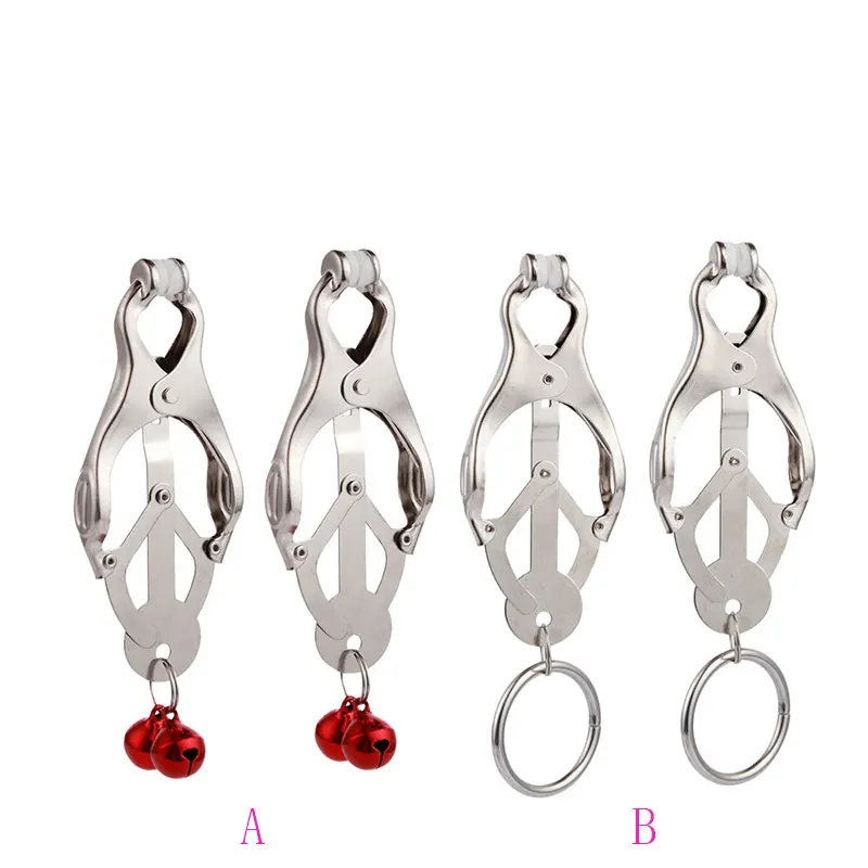 Экзотические аксессуары Золотая цепочка фетиш зажимы для сосков стимуляция игры