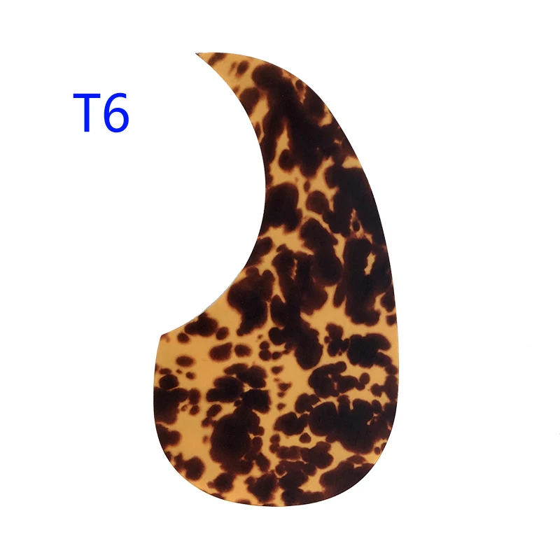 T6 Pleroo гитарные части, палочки, защита, качество, самоклеющиеся MT D45, стиль, радиус 66 мм, палочки, Защитная Наклейка для 4" 41" размера акустической гитары - Цвет: T6