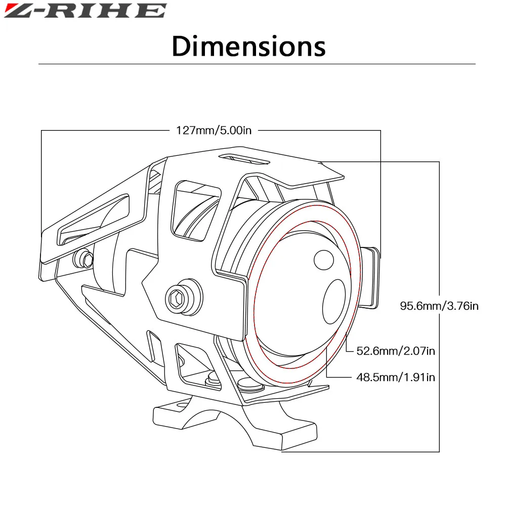 Светодиодная фара водонепроницаемая для Yamaha MT09 MT 09 Tracer XJ6 FJR XJR 1300 TMAX 530 500 R1 |