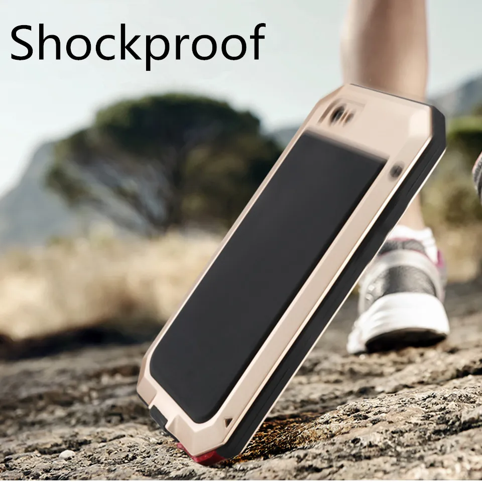 Aluminum Metal Military Shockproof Dustproof Cases for Samsung S7Edge S8 S9 S10 Plus For iPhone 6 6S 7 8 X XR XS MAX Cover |