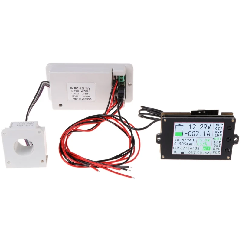 

Wireless Multifunction Voltmeter Ampere Meter DC 0-80V 0-300A with Hall Sensor
