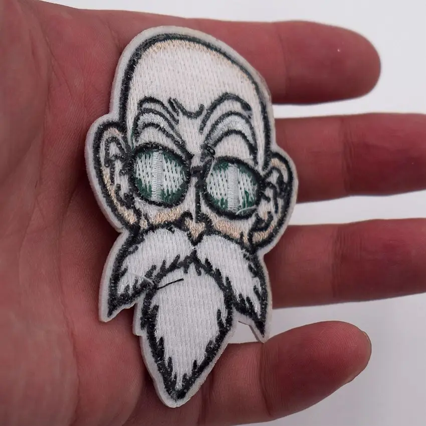 1 шт. Новое поступление Roshi Dragon Ball Goku кино, сериал, вышитый утюгом на патч, косплей, передача комиксов, аппликация