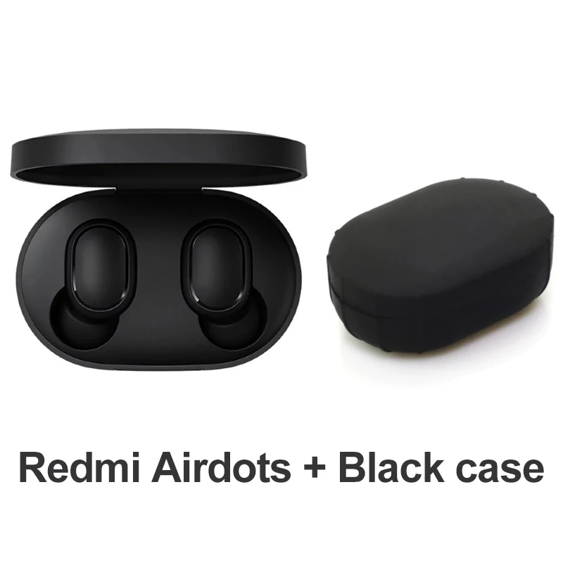 Add Black Case Xiaomi Redmi AirDots True Беспроводной Bluetooth 5,0 наушники DSP активного Шум отмены TWS наушники-вкладыши с микрофоном - Цвет: Add Black Case