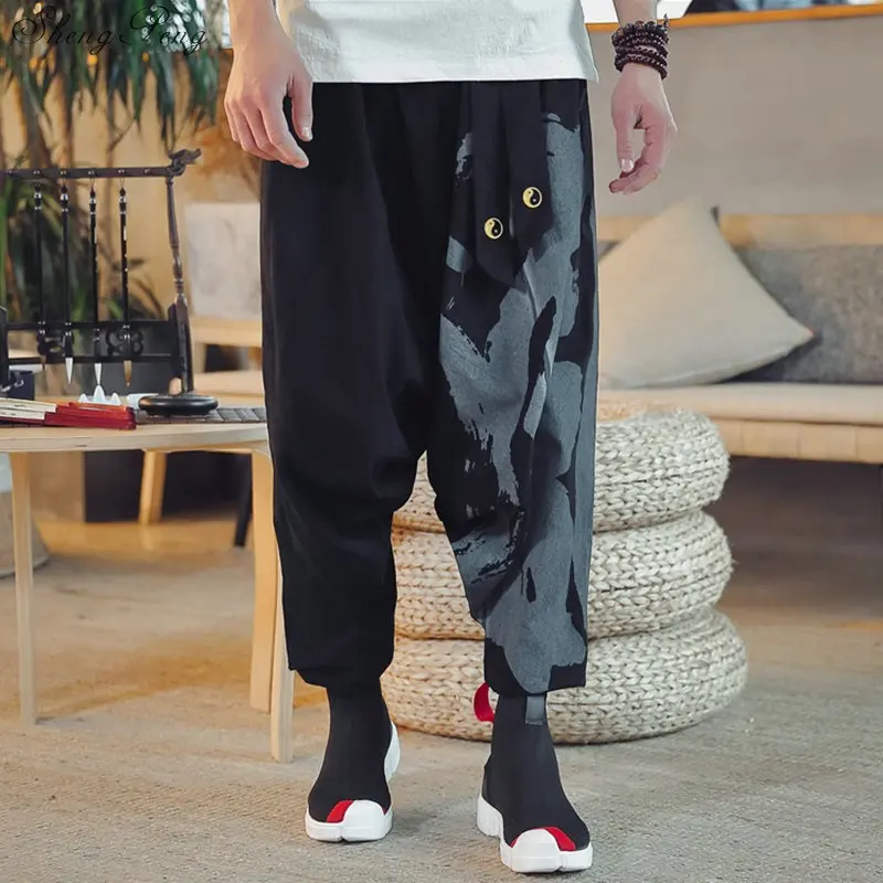 Традиционная мужская одежда в китайском магазине одежды брюки стиле брюк кунг-фу