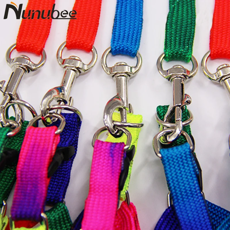 Nunubee Adjustable Rainbow color Dog Leash Small Pet Dogs Nylon Puppy Walk Out Chest Harness Lead For | Дом и сад