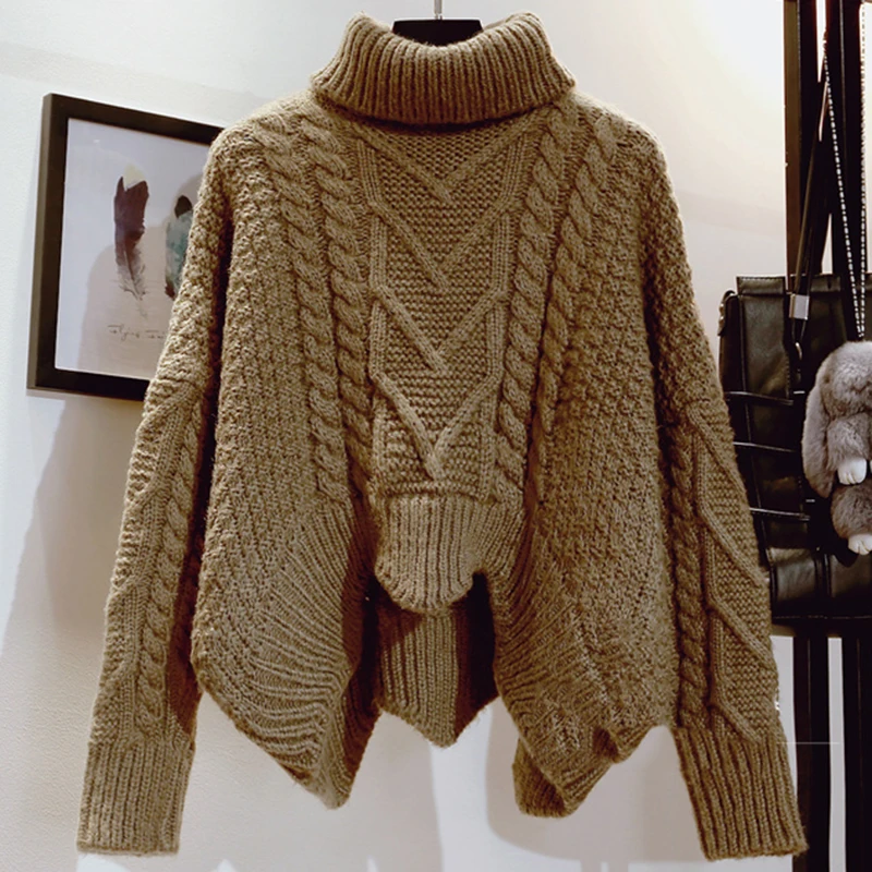 Новинка 2018 осенний и зимний свитер женский модный Повседневный с рукавом летучая