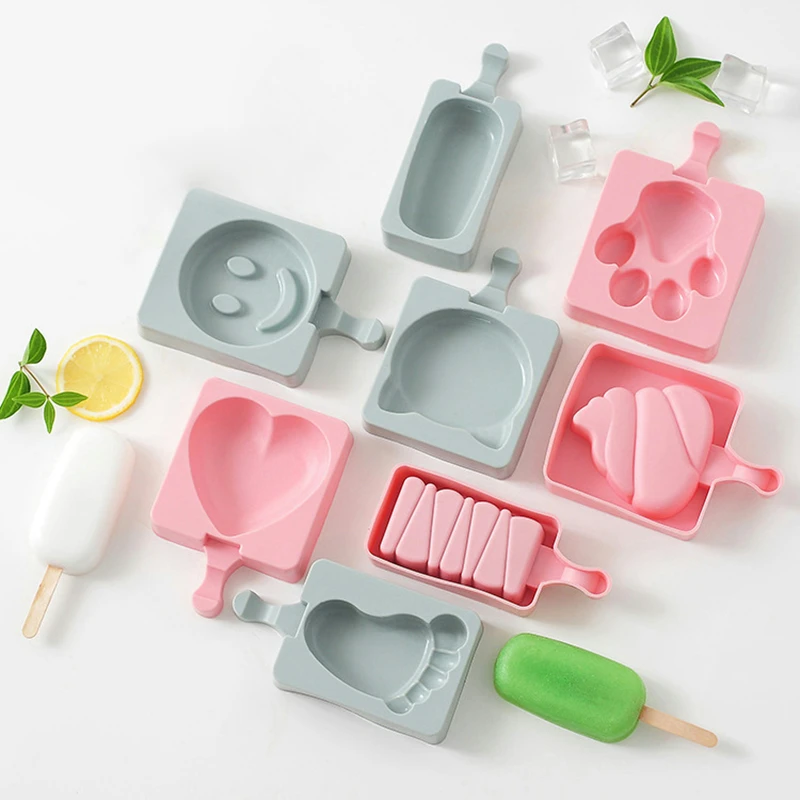 Многоразовые формы для мороженного Мягкие силиконовые DIY Инструменты мороженого
