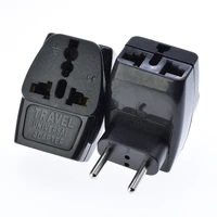 1pcs eu type c round 2 pins 4 0mm power plug adapter universal travel charge plug extension 3 convert to 1 outlet acelectricplug
