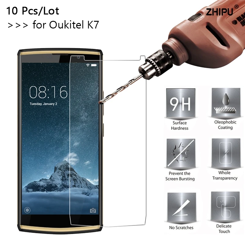 10 шт./лот 2.5D 0 26 мм 9H Премиум Закаленное стекло для Oukitel K7 Защитная пленка