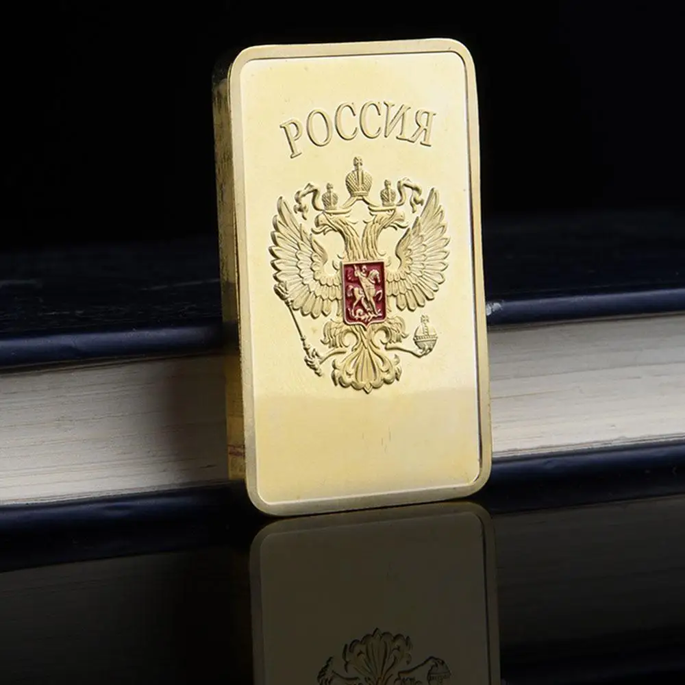 5 шт./лот Редкие 1 унция. Советский, русский СССР CCCP чистого. 999 24 K GOLD слоистых слитка слиток Золота