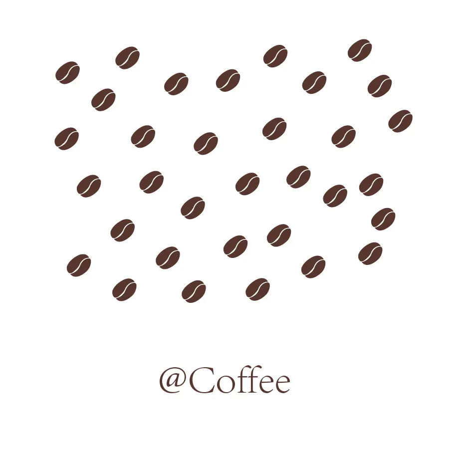 Coffee Красивая наклейка на стену в виде кофейных зерен, Современная DIY виниловая наклейка, съемный домашний декор для кухни, кофра, бара, магазина, настенное искусство - Цвет: Coffee