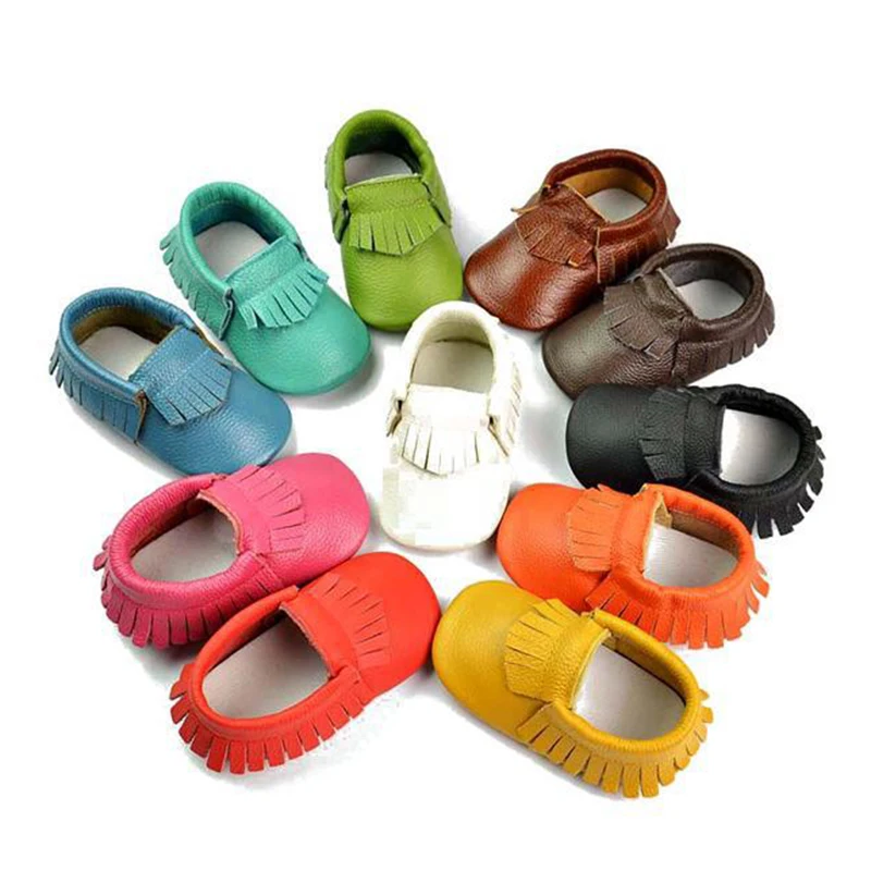 

Newborn Baby Shoes First Walker Cow Leather Baby Moccasins Boys Toddler Shoes Anti-slip Infant Shoes Girls Kids Shoe Soft 0-4y