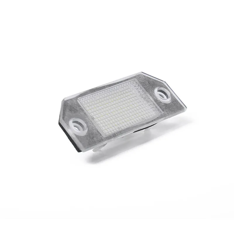 Один комплект автомобильный светильник номерного знака + рамка совместимый с Ford