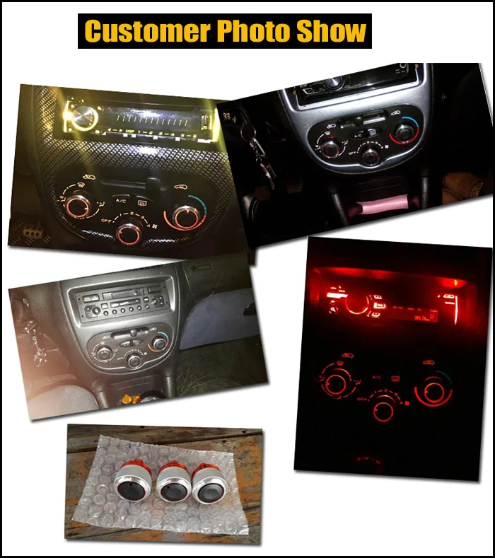 3 шт./лот, подходит для PEUGEOT 206 207 CITROEN C2, ручки переключателей, нагреватель, кнопки контроля температуры, циферблаты, тепловая рамка, кольцо A/C AIR CON, крышка
