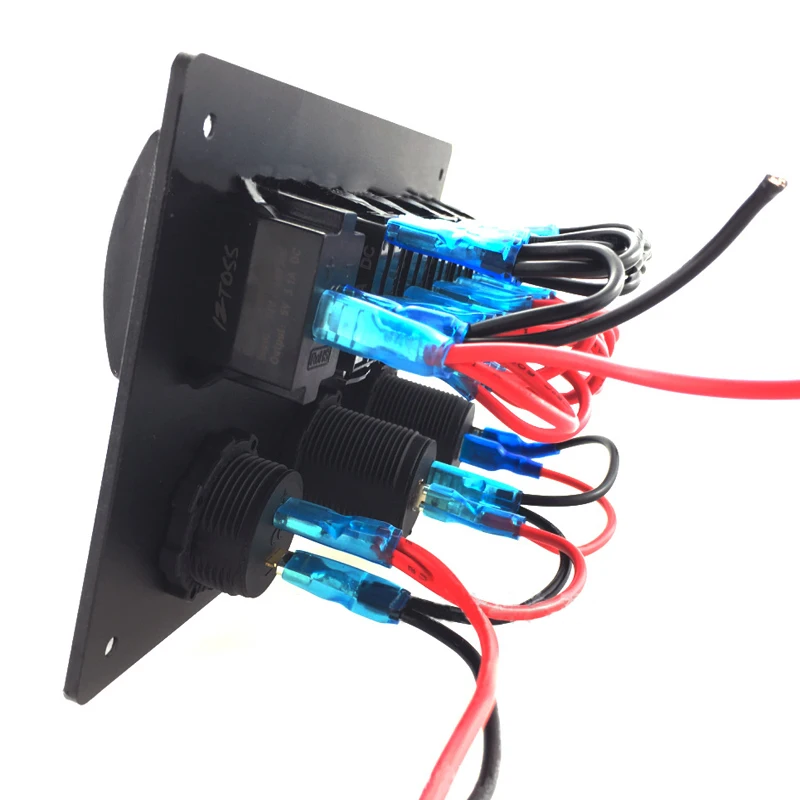 Светодиодный морской переключатель панели выключатели автомобиля двойной USB