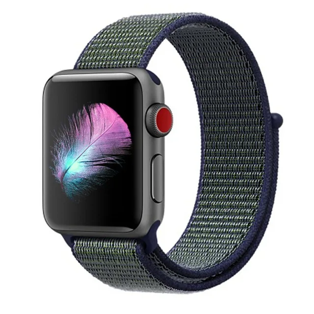 Новая нейлоновая петля ремешок для Apple Watch 4 цветной спортивный сменный ремешок для iWatch Series 1 2 3 4 ремешок для часов 38 мм 40 мм 42 мм 44 мм - Цвет ремешка: NEW Fog Grey