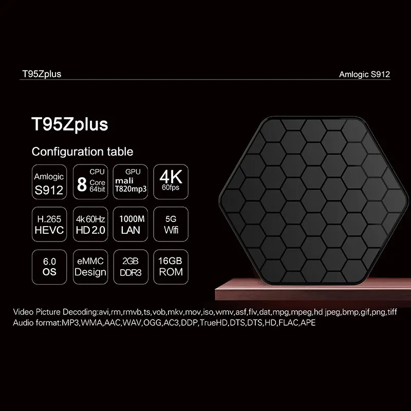 T95Z Plus Смарт ТВ приставка 2 ГБ/16 ГБ 3 Гб/32 ГБ RK3328 Восьмиядерный Android 7,1 медиаплеер 2,4G/5G WiFi BT4.0 4K семейная приставка