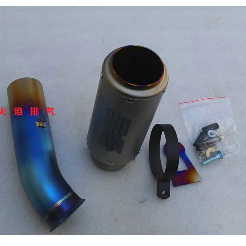 MOKALI motorcycle exhaust pipe for Ducati hypermotard 821 Titanium muffler + mid link motor escapment | Автомобили и мотоциклы