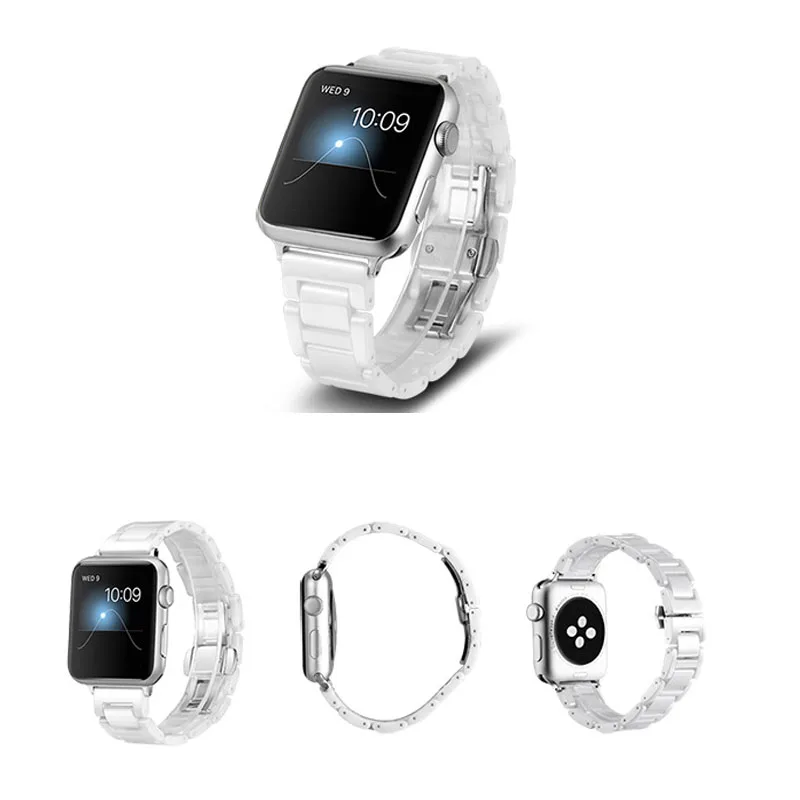 Роскошные керамические Ремешки для наручных часов Apple Watch 42 мм 38 серии 1/2/3
