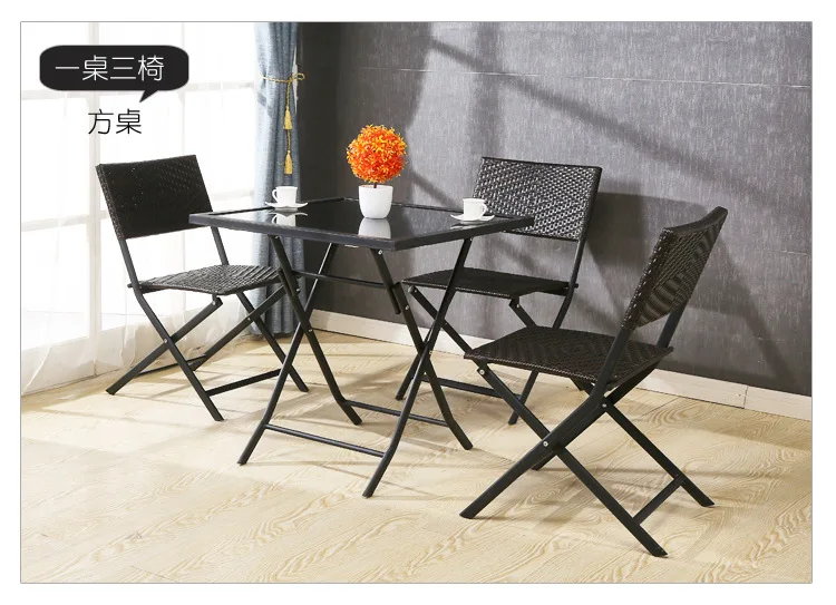 Садовый набор, уличная мебель, садовая мебель, мебель для патио, muebles de jardin, стол из ротанга ручной работы, Набор стульев, складной