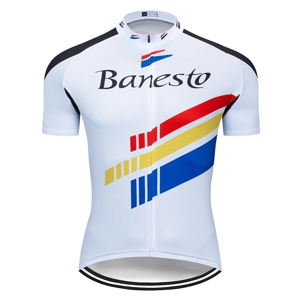 

Banesto Cycling Jersey Ropa Ciclismo MTB Bike Clothing Maillot Cycling Wear Racing Bicycle Clothes Cycling Clothing Bike Shirt