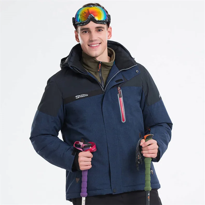 jacket Мужская Флисовая Куртка для походов и кемпинга, водонепроницаемая ветрозащитная зимняя куртка, мужские брюки для сноуборда, лыжные штаны для мужчин, зимняя одежда - Цвет: jacket