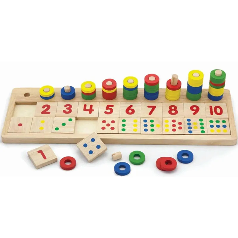 

Материалы Монтессори, Обучающие деревянные игрушки для детей, раннее обучение, Дошкольное обучение, количество чисел, подходящие Математические Игрушки
