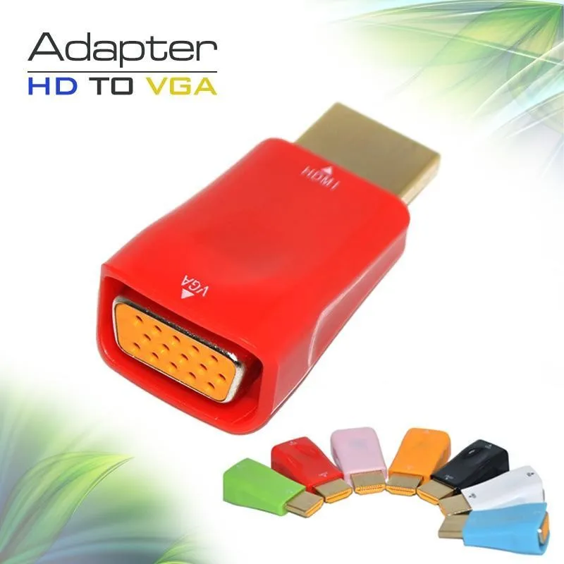 Портативный HD to VGA Adapter цифро-аналоговый преобразователь Беспроводной мужчин и