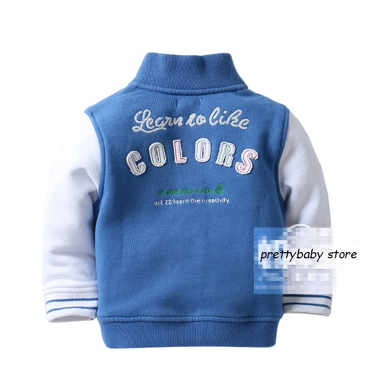 

baby boy jacket autumn spring baby coat blue color children outerwear