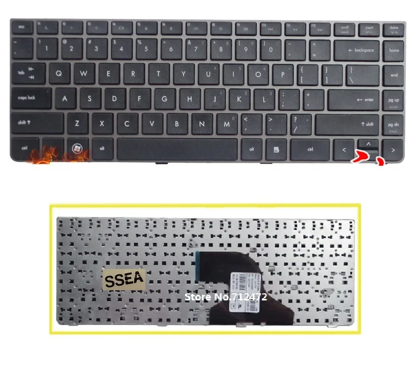 

SSEA New laptop US Keyboard for HP Probook 4330 4330s 4331S 4430s 4431s 4435 4436 4435s 4436s