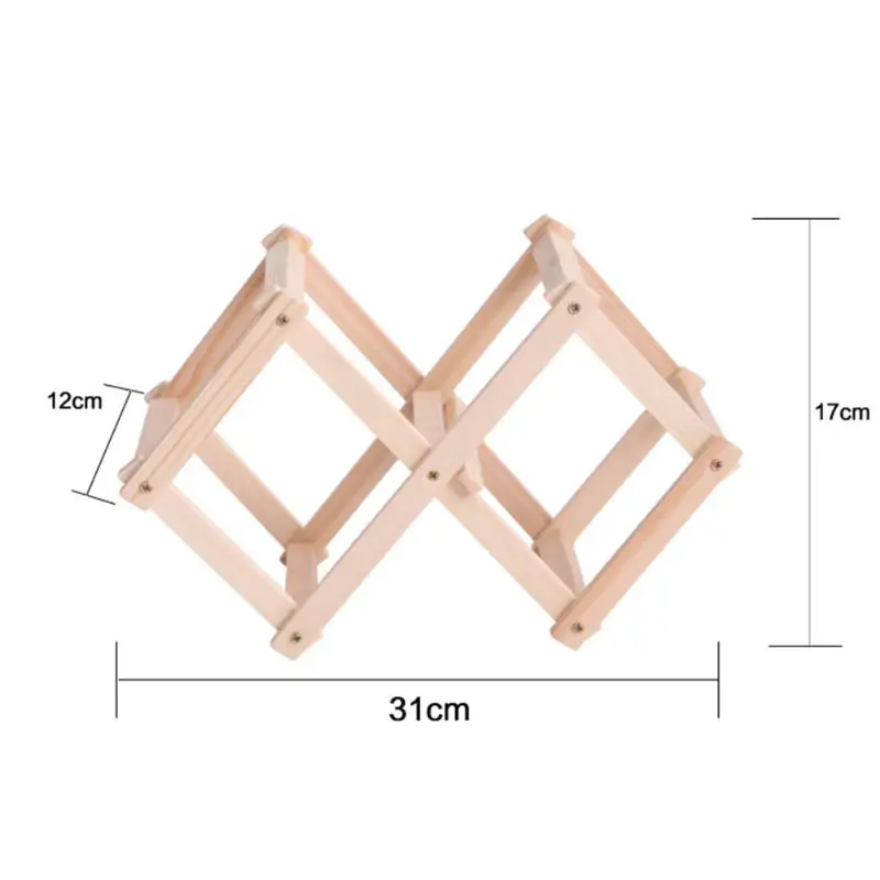 Винный шкаф деревянный складной классический держатель для красного вина 3