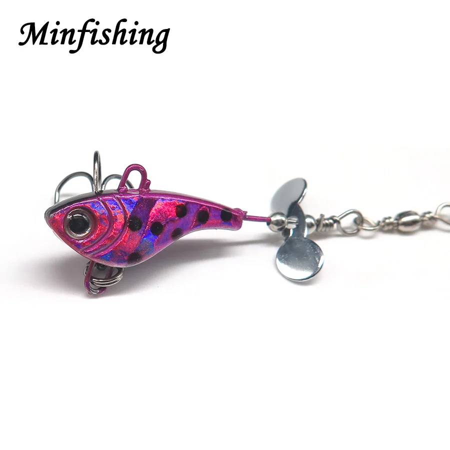 Minfishing 2 шт. 4 цвета металлическая приманка Спиннербейт для доставки прикорма и