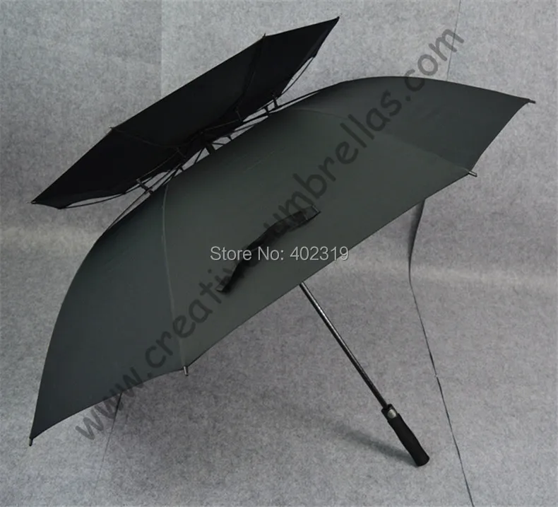 Buy 3 pcs get 1 free Real double layers  golf umbrellas.fiberglass,auto open,anti-thunderbolt,anti static,anti electricity