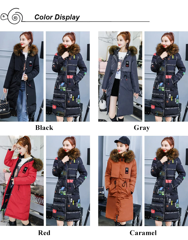 Double Two Sides New Arrival Women Winter Jacket Hooded With Fur Collar Ladies Outwear Parka Long Coat High Quality