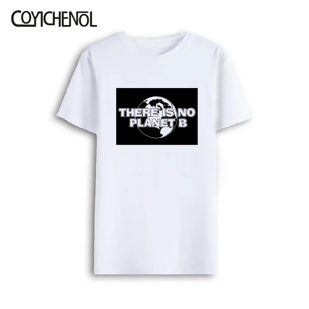 Нет планета B по индивидуальному заказу Мужская футболка с рисунком круглым