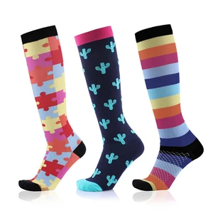 Компрессионные носки (3 пары), 20-30 мм рт. Ст., лучше всего градиентные спортивные и Медицинские носки для мужчин и женщин, для бега, полета, путешествий