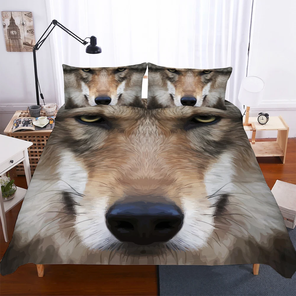 3D Bedding Set Twin Full Queen King Super Size Animal Duvet Cover Quilt Bed Bedclothes Pillow Cases New set | Дом и сад