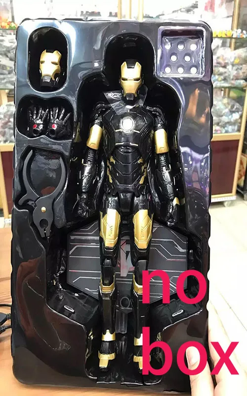 30 см Железный человек Marvel Мстители MARK43HC фигурка игрушки украшения подвижная Коллекция аниме детский подарок электронный питомец - Цвет: 2  no box