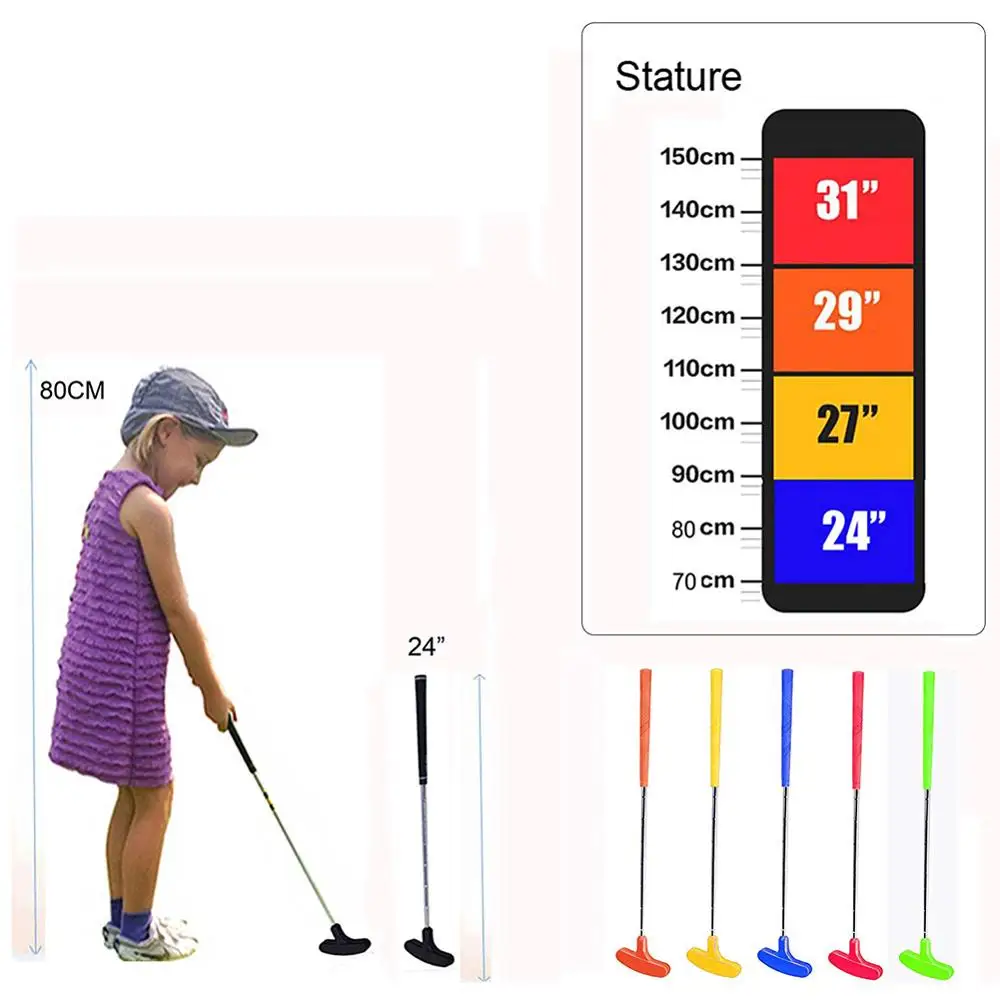 Детские клюшки для мини гольфа Crest golf стальные тренировок в гольф клубах с