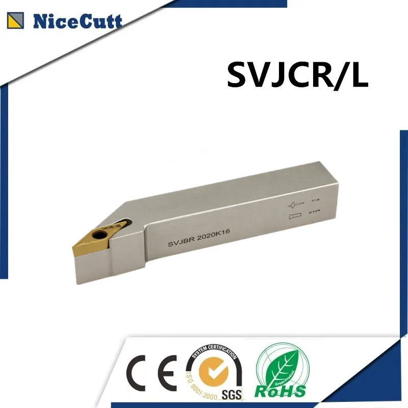 SVJCR/L 1212/1616//2525 Nicecutt наружный держатель токарного инструмента для VCMT вставки токарный патрон