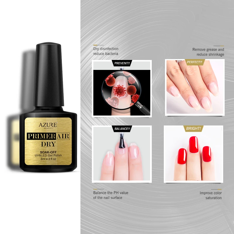 Основа красоты Azure праймер для ногтей гель долговечная основа 8 мл быстрая