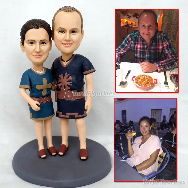 Полимерная кукла фигурка Кукольное лицо для влюбленных подарок пары ручная