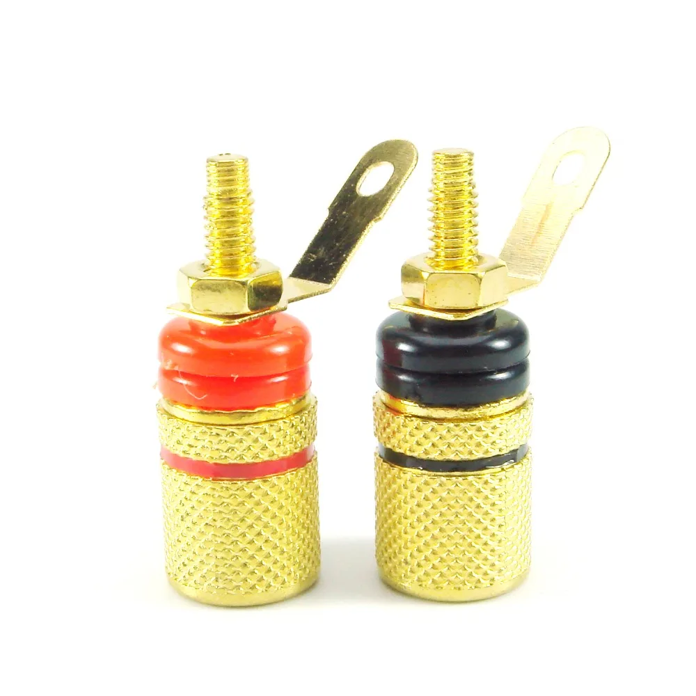 Чистый Медь зажимный винт для громкоговорителей Мощность разъем усилителя