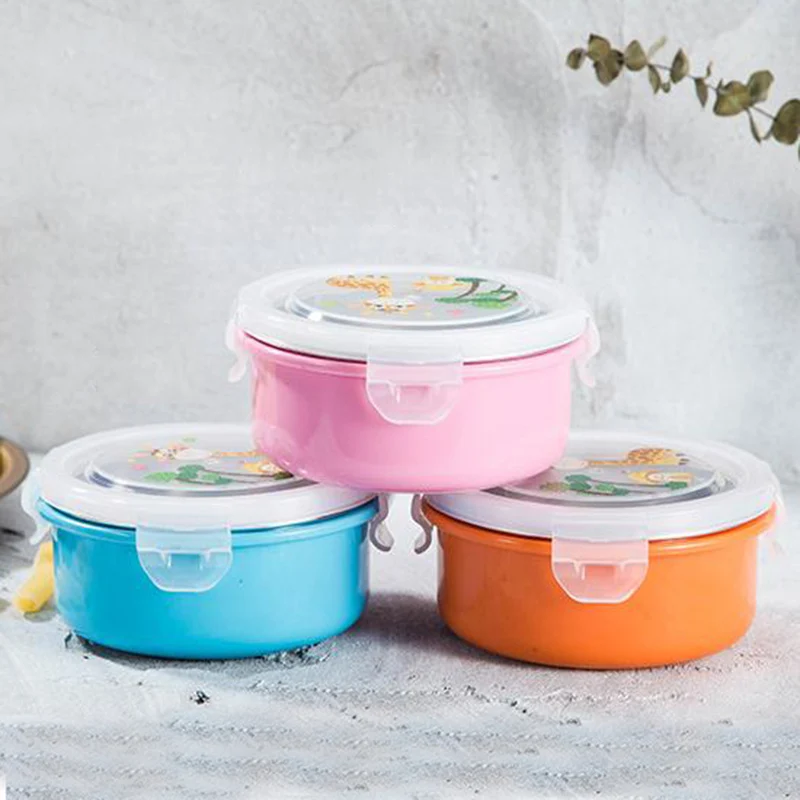 ONEUP мультфильм герметичный Ланч бокс для детей из нержавеющей стали BPA бесплатно