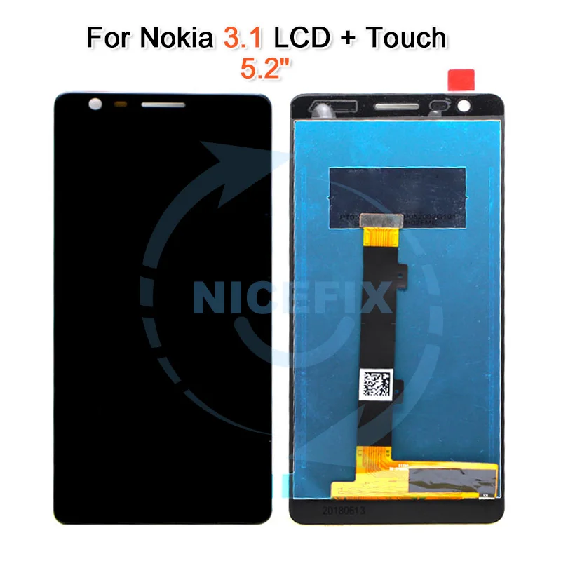 Для Nokia 3 1 Plus ЖК-дисплей и сенсорный экран дигитайзер TA 1049 1057 1063 1070 сменная сборка