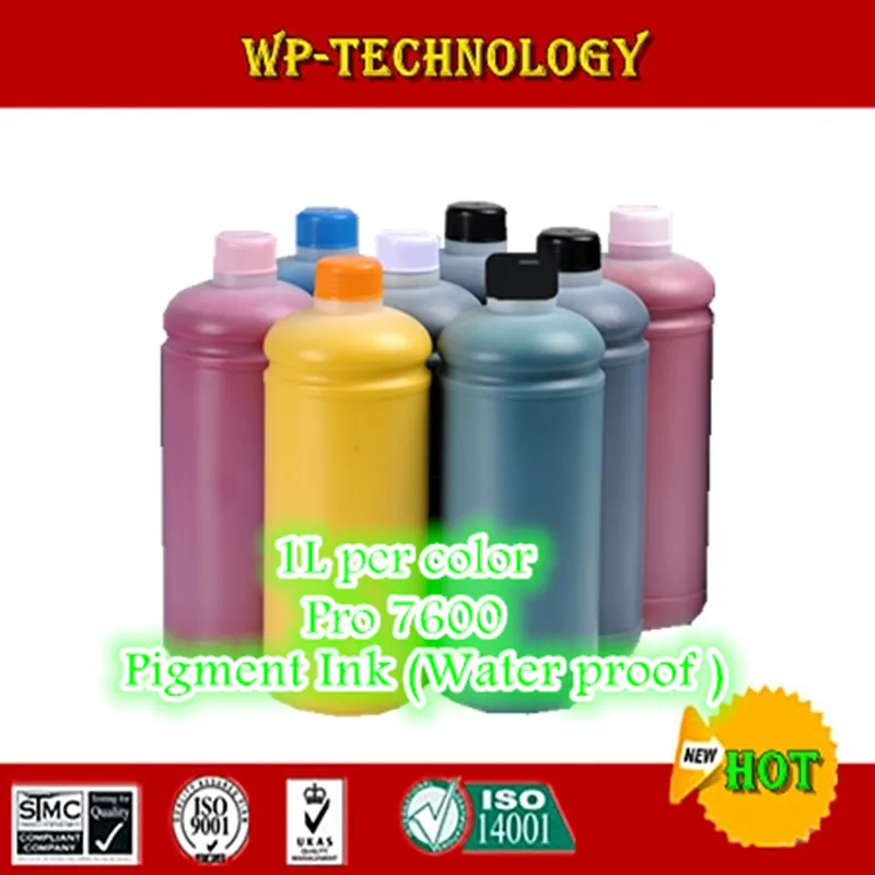 

8PK Pigment ink suit for EPSON pro 7600 series printer ,1000mL per color , 8000ML total , Quality Water proof ink.