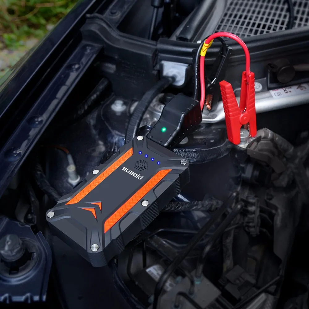 SUAOKI 1000A пиковый портативный стартер для автомобиля QC 3,0 Тип C до 7.0L газ или 5.0L дизельный двигатель авто аккумулятор бустер Банк мощности