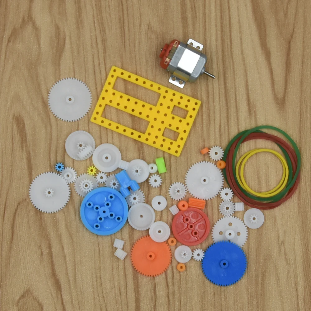 77 шт мульти DIY четыре колеса водителя автомобиля детская игрушка робот модель